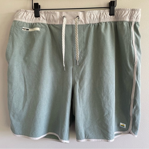 Vuori Men's Banks Short Neptune Linen Texture Color Size XXL - Picture 1 of 7